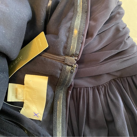 J. Crew cocktail dress, strapless, sweetheart neckline, navy, size 10P - Picture 8 of 11